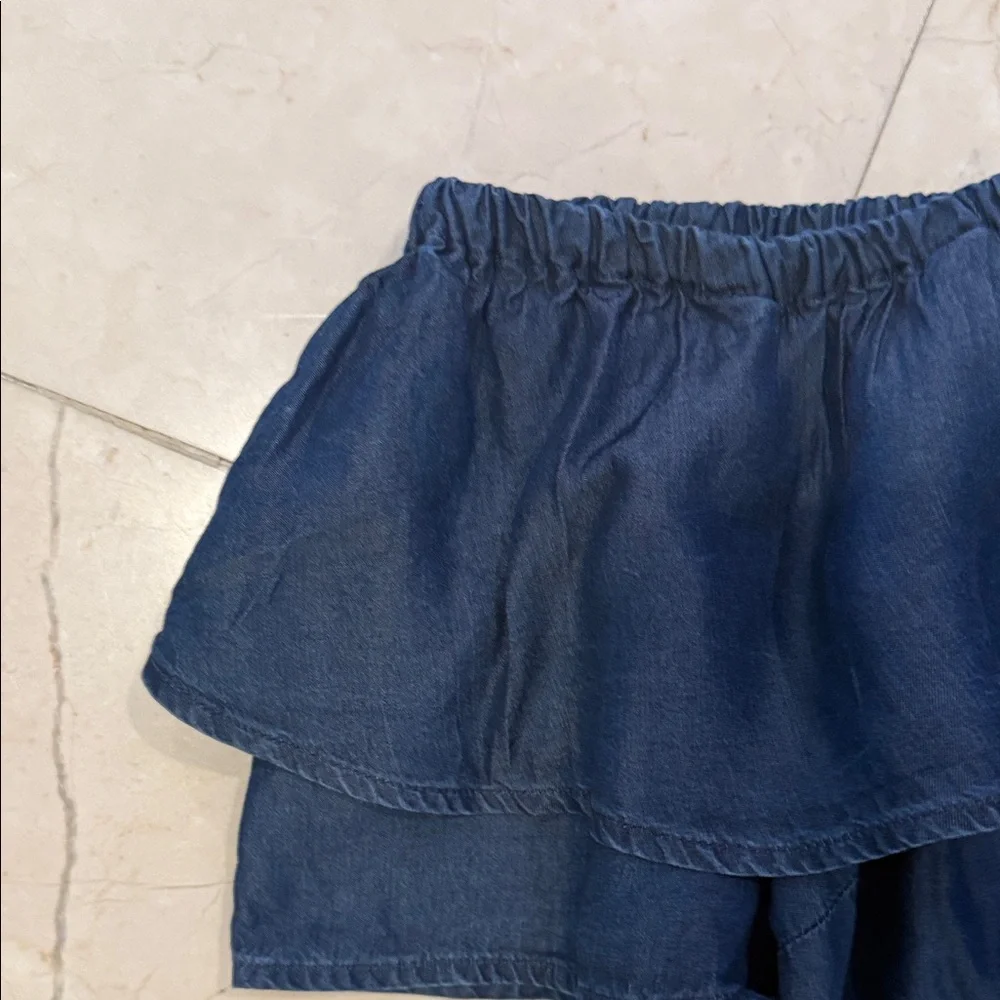 Halston Heritage Navy Ruffle Tube Top - Picture 4 of 11